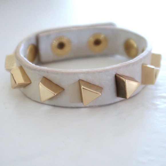 MASSI studded leather bracelet - Picture 1 of 5